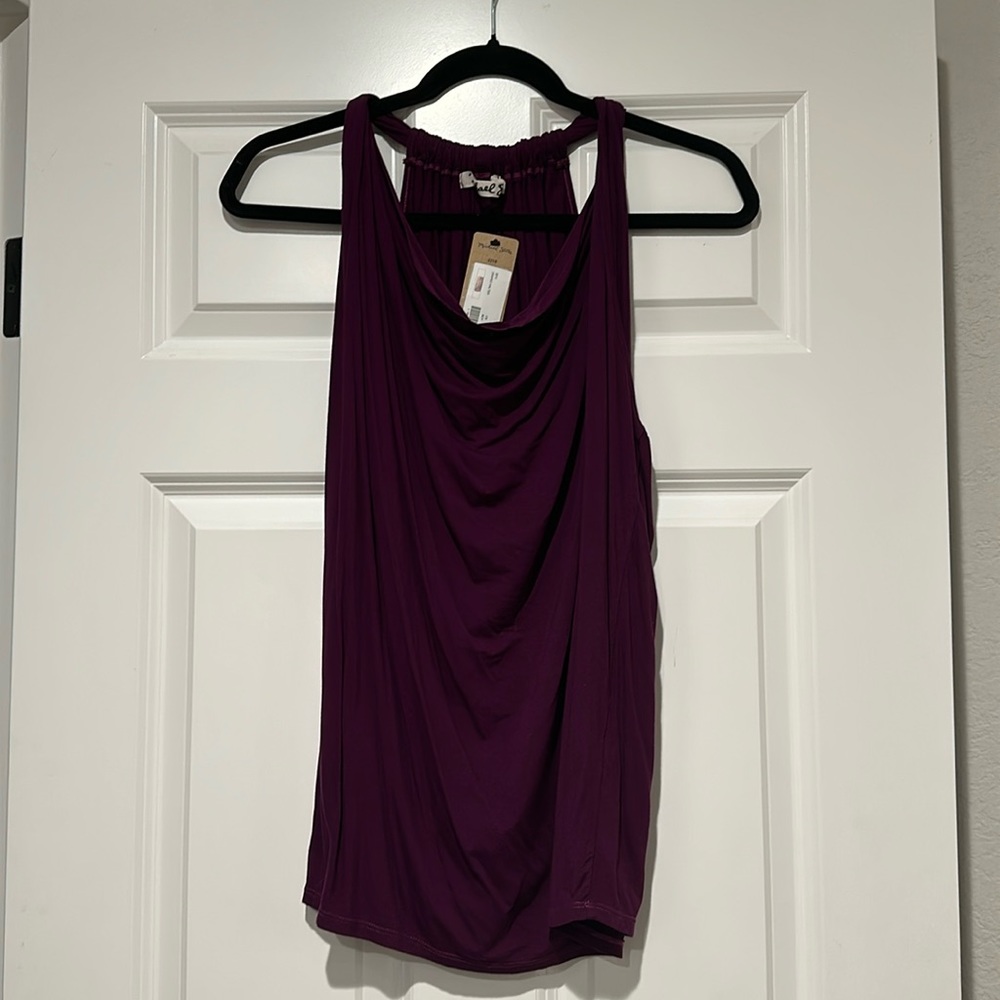 Deep magenta tank